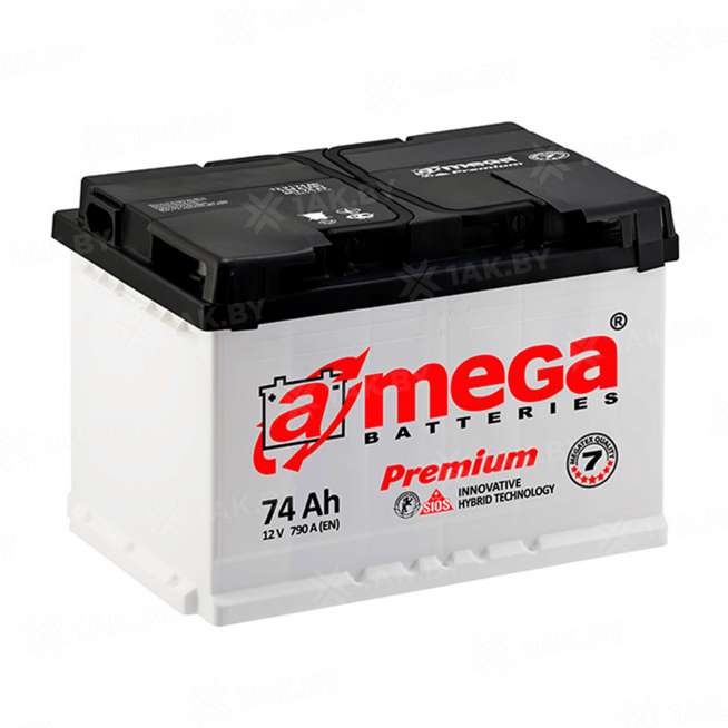 Аккумулятор A-mega Premium (74 Ah) 760 A, 12 V Обратная, R+ L3 0