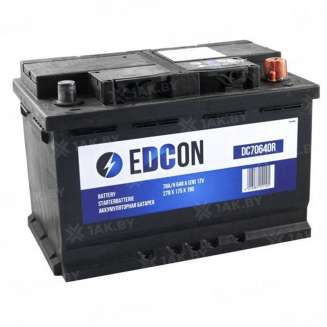 Аккумулятор EDCON (70 Ah) 640 A, 12 V Обратная, R+ L3 0