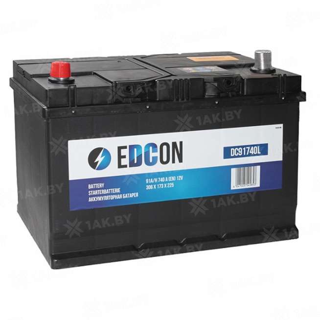 Аккумулятор EDCON (91 Ah) 740 A, 12 V Прямая, L+ D31 0