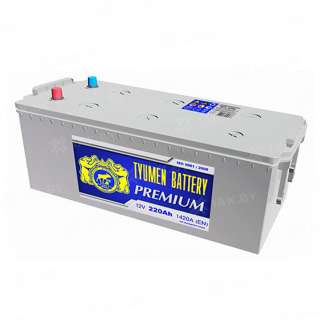 Аккумулятор Тюмень Премиум (220 Ah) 1420 A, 12 V Прямая, L+ D6