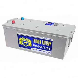 Аккумулятор Тюмень Премиум (210 Ah) 1360 A, 12 V Прямая, L+ D6