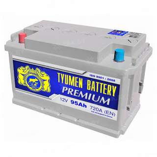 Аккумулятор Тюмень Премиум (95 Ah) 720 A, 12 V Прямая, L+ L5