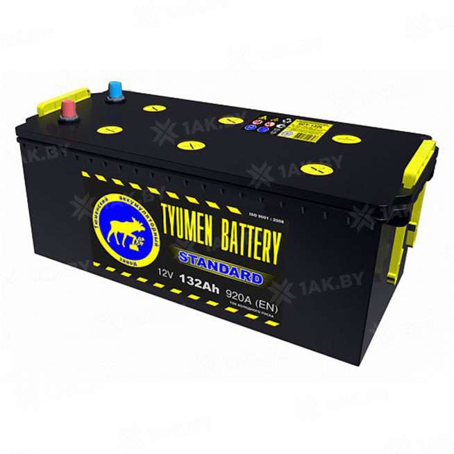 Аккумулятор Тюмень Стандарт (132 Ah) 920 A, 12 V Прямая, L+ D4 0
