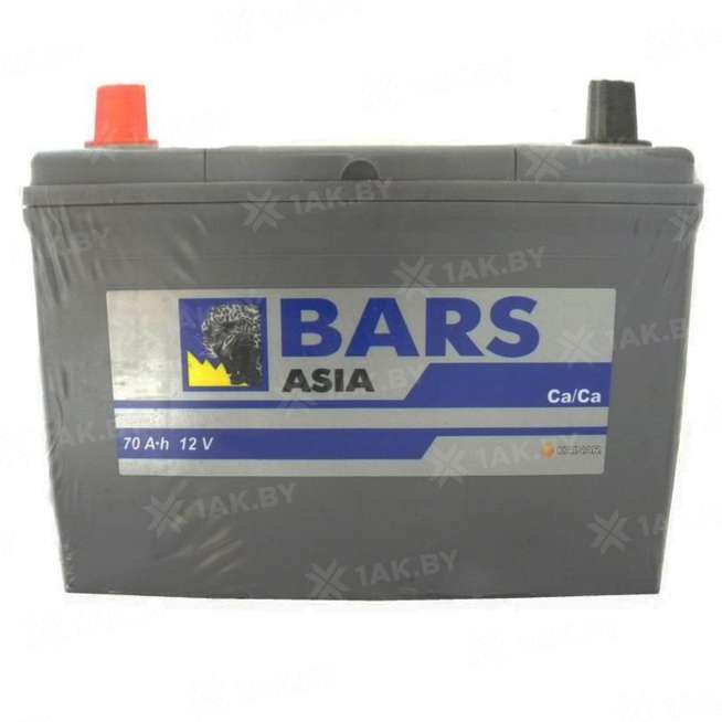Аккумулятор BARS Asia (70 Ah) 600 A, 12 V Прямая, L+ D26 0