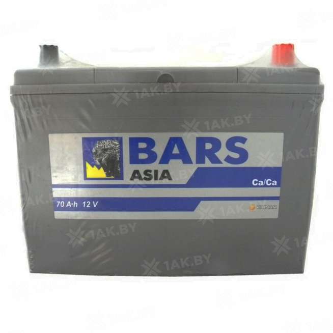 Аккумулятор BARS Asia (70 Ah) 600 A, 12 V Обратная, R+ D26 0