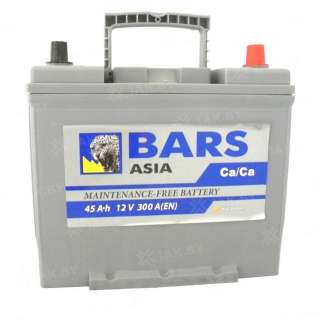 Аккумулятор BARS Asia (45 Ah) 400 A, 12 V Обратная, R+ B24