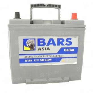 Аккумулятор BARS Asia (45 Ah) 400 A, 12 V Обратная, R+ B24 0