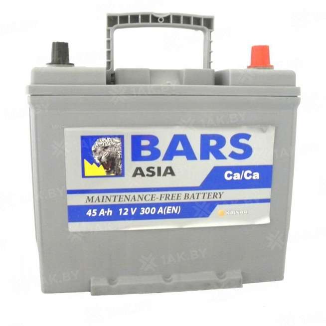 Аккумулятор BARS Asia (45 Ah) 400 A, 12 V Обратная, R+ B24 0