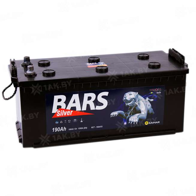 Аккумулятор BARS Silver (190 Ah) 1200 A, 12 V Прямая, L+ D05 0