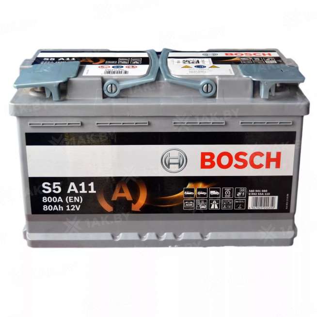 Аккумулятор BOSCH S5 (80 Ah) 800 A, 12 V Обратная, R+ L4 0