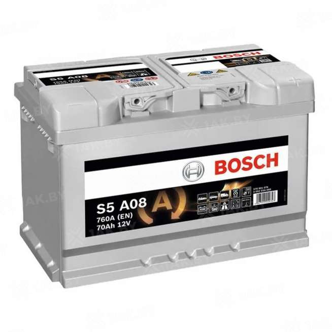 Аккумулятор BOSCH S5 (70 Ah) 760 A, 12 V Обратная, R+ L3 0
