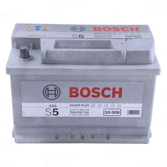 Аккумулятор BOSCH S5 (77 Ah) 780 A, 12 V Обратная, R+ L3 0