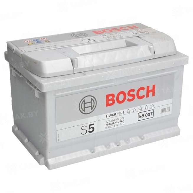 Аккумулятор BOSCH S5 (74 Ah) 750 A, 12 V Обратная, R+ LB3 0