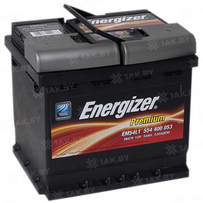 Аккумулятор ENERGIZER (54 Ah) 530 A, 12 V Обратная, R+ L1 0