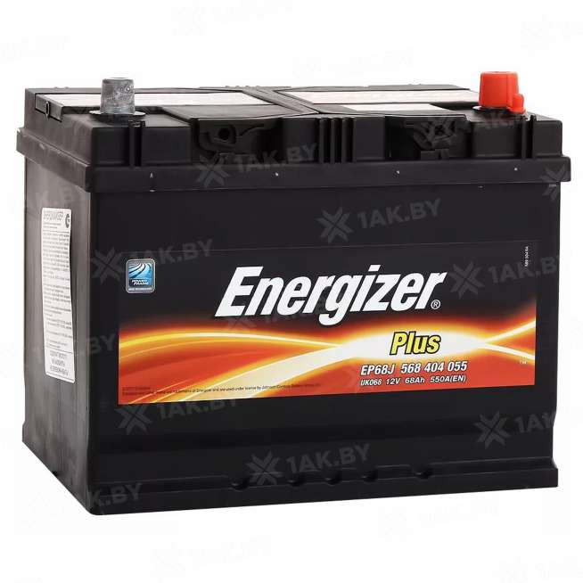 Аккумулятор ENERGIZER (68 Ah) 550 A, 12 V Обратная, R+ D26 0