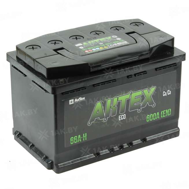 Аккумулятор AKTEX ECO (66 Ah) 600 A, 12 V Обратная, R+ L2 0