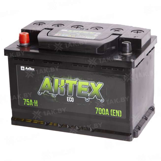 Аккумулятор AKTEX ECO (75 Ah) 700 A, 12 V Прямая, L+ L3 0