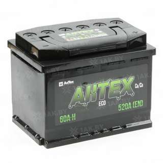 Аккумулятор AKTEX ECO (60 Ah) 520 A, 12 V Обратная, R+ L2 Аккумулятор AKTEX ECO (60 Ah) 520 A, 12 V Обратная, R+ L2