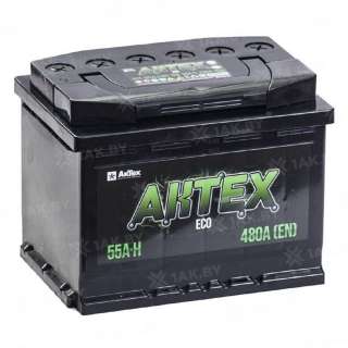 Аккумулятор AKTEX ECO (55 Ah) 480 A, 12 V Обратная, R+ L2 Аккумулятор AKTEX ECO (55 Ah) 480 A, 12 V Обратная, R+ L2