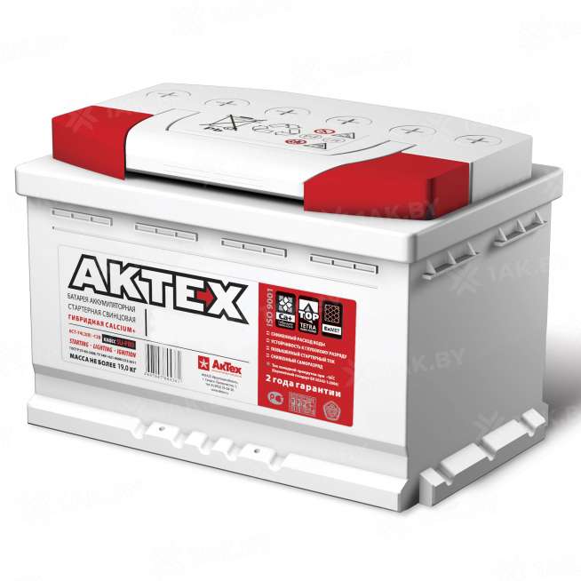 Аккумулятор AKTEX (75 Ah) 600 A, 12 V Обратная, R+ L3 0