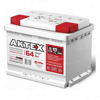 Аккумулятор AKTEX (64 Ah) 570 A, 12 V Обратная, R+ L2 0