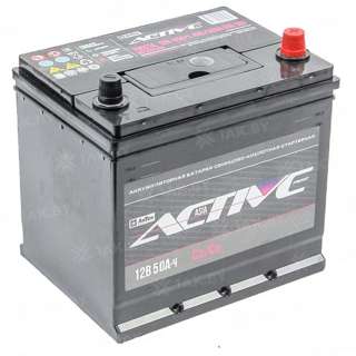 Аккумулятор AKTEX Active Frost Asia (50 Ah) 540 A, 12 V Обратная, R+ B24