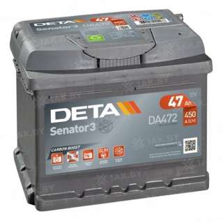 Аккумулятор DETA (47 Ah) 450 A, 12 V Обратная, R+ L1 Аккумулятор DETA (47 Ah) 450 A, 12 V Обратная, R+ L1