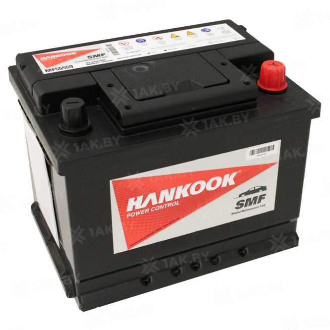 Аккумулятор HANKOOK (45 Ah) 360 A, 12 V Обратная, R+ B24 0