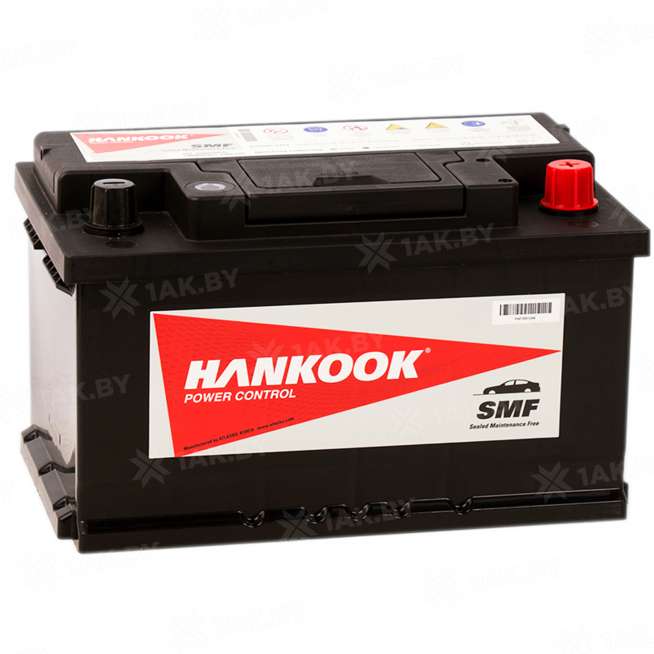 Аккумулятор HANKOOK (74 Ah) 680 A, 12 V Обратная, R+ L3 0