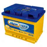 Аккумулятор AKOM +EFB 6CT (55 Ah) 560 А, 12 V Обратная, R+ L2 6СТ-55VL