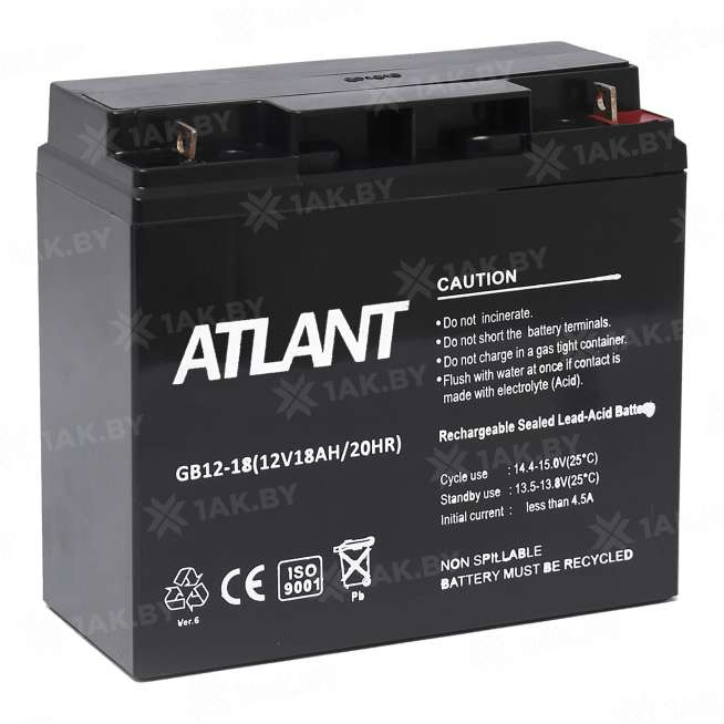 Аккумулятор для ИБП ATLANT (18 Ah) , 12 V  12M18AС 0
