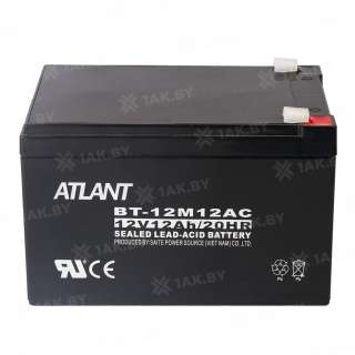Аккумулятор ATLANT для ИБП, детского электромобиля, эхолота (12 Ah,12 V) AGM 151х98х94 3.65 кг Аккумулятор ATLANT для ИБП, детского электромобиля, эхолота (12 Ah,12 V) AGM 151х98х94 3.65 кг