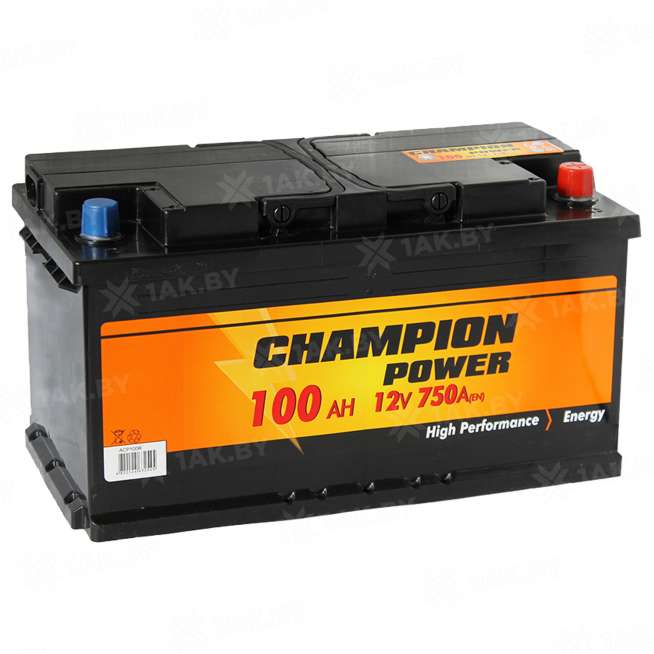 Аккумулятор CHAMPION (100 Ah) 750 A, 12 V Обратная, R+ L5 0