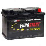 Аккумулятор EUROSTART Extra Power (75 Ah) 615 A, 12 V Обратная, R+ L3 EU750E