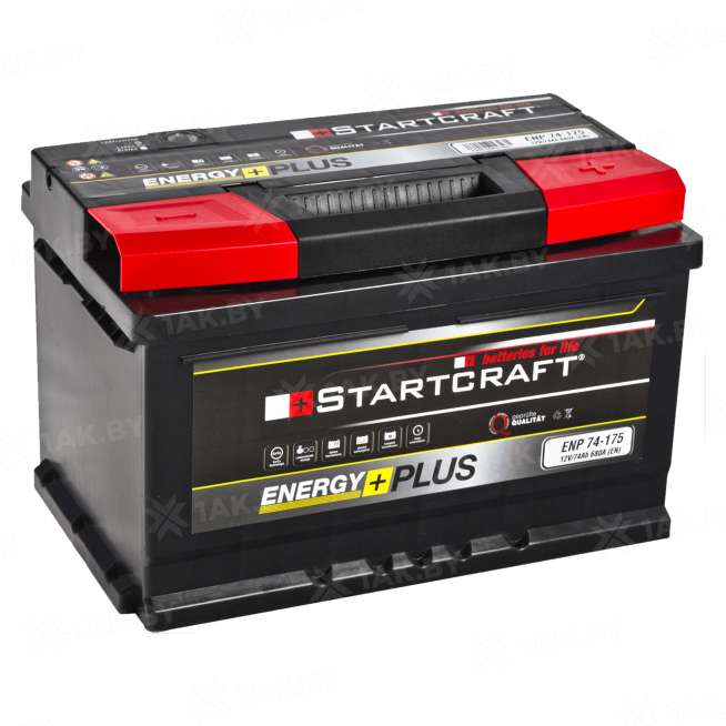 Аккумулятор STARTCRAFT (74 Ah) 680 A, 12 V Обратная, R+ L3 0