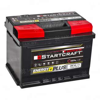 Аккумулятор STARTCRAFT (60 Ah) 540 A, 12 V Обратная, R+ LB2 0