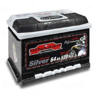 Аккумулятор SZNAJDER Silver (64 Ah) 520 A, 12 V Обратная, R+ LB2 Аккумулятор SZNAJDER Silver (64 Ah) 520 A, 12 V Обратная, R+ LB2