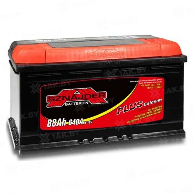 Аккумулятор SZNAJDER Plus (88 Ah) 640 A, 12 V Обратная, R+ L4 0