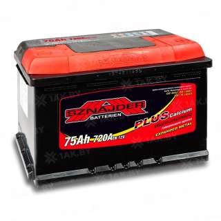 Аккумулятор SZNAJDER Plus (75 Ah) 720 A, 12 V Обратная, R+ LB3