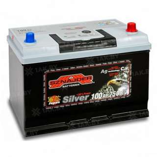 Аккумулятор SZNAJDER Silver (100 Ah) 750 A, 12 V Обратная, R+ D31