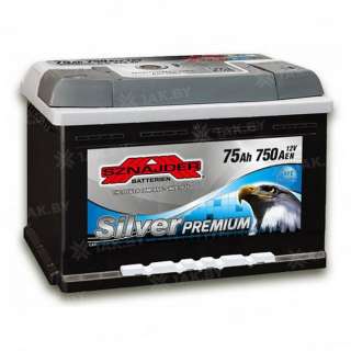 Аккумулятор SZNAJDER Silver (75 Ah) 750 A, 12 V Обратная, R+ L3