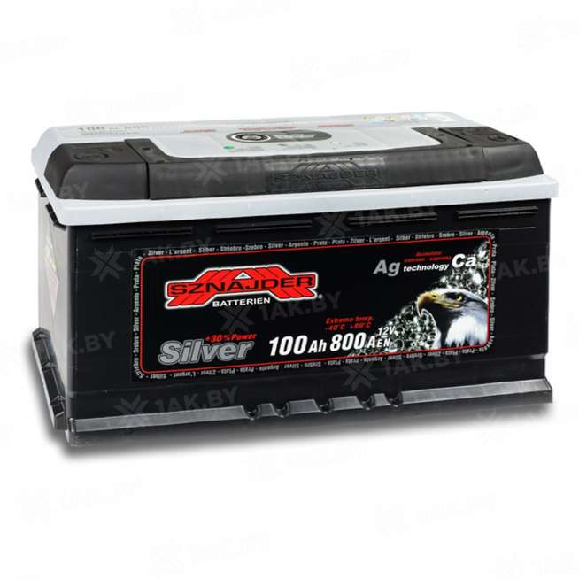 Аккумулятор SZNAJDER Silver (100 Ah) 800 A, 12 V Обратная, R+ L5 0