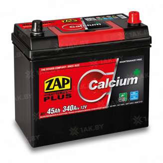 Аккумулятор ZAP PLUS (45 Ah) 340 A, 12 V Обратная, R+ ZAP-545 23 0
