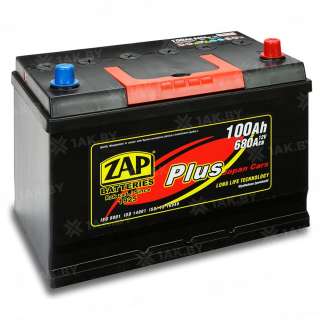 Аккумулятор ZAP PLUS (100 Ah) 680 A, 12 V Обратная, R+ D31 ZAP-600 32 Аккумулятор ZAP PLUS (100 Ah) 680 A, 12 V Обратная, R+ D31 ZAP-600 32