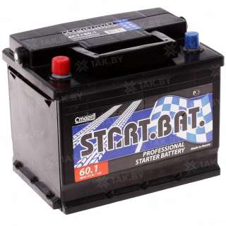 Аккумулятор СТАРТБАТ (60 Ah) 460 A, 12 V Прямая, L+ L2 SB601E