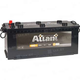 Аккумулятор ATLANT Black (190 Ah) 1100 A, 12 V Обратная, R+ 0
