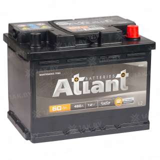 Аккумулятор ATLANT Black (60 Ah) 460 A, 12 V Обратная, R+ L2 AB600SU Аккумулятор ATLANT Black (60 Ah) 460 A, 12 V Обратная, R+ L2 AB600SU