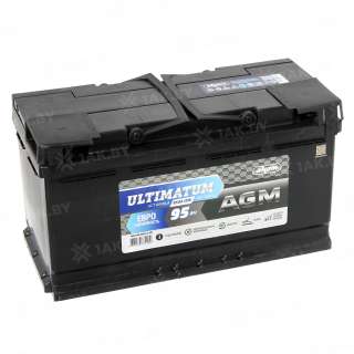 Аккумулятор ULTIMATUM AGM (95 Ah) 850 A, 12 V Обратная, R+ L5