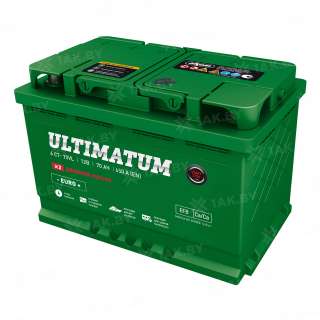 Аккумулятор ULTIMATUM Euro (70 Ah) 650 A, 12 V Обратная, R+ L3 Аккумулятор ULTIMATUM Euro (70 Ah) 650 A, 12 V Обратная, R+ L3