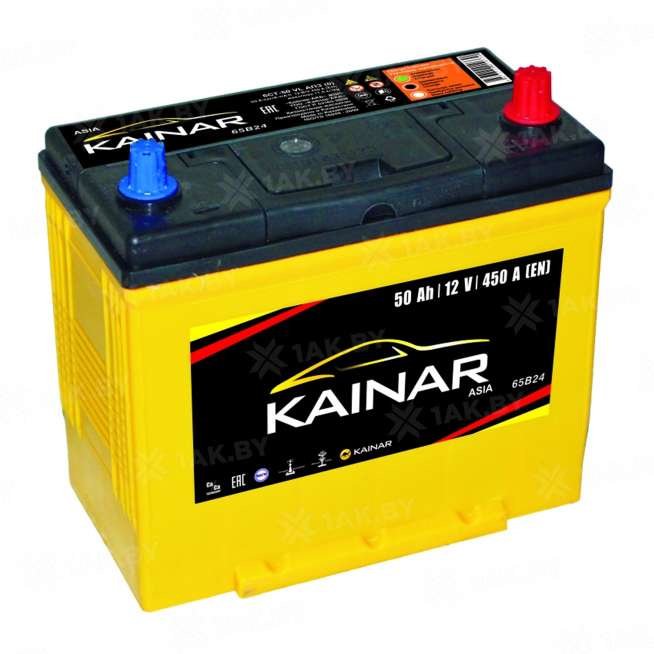 Аккумулятор KAINAR (50 Ah) 450 A, 12 V Обратная, R+ B24 0